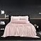 HommxJF 4Pcs Blush Pink Silk Twin Sheet Set Satin Bedding With 1 Flat Sheet 1 Deep Pocket Fitted Sheet 2 Pillowcases With Envelope Closure Silky Comforter Sheets
