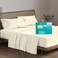 THREAD SPREAD Egyptian Cotton Sheets Queen Size 800 Series High Thread Count Bed Sheets Queen Size 4 PC Ivory 16 Deep Pocket Cooling Sateen Weave Euphoria Collection Luxury Hotel Bedding
