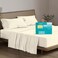 THREAD SPREAD Egyptian Cotton Sheets Queen Size 800 Series High Thread Count Bed Sheets Queen Size 4 PC Ivory 16 Deep Pocket Cooling Sateen Weave Euphoria Collection Luxury Hotel Bedding