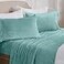 NY Loft Ultra Soft Micro Fleece Sheets Set with Extra Deep Pockets Extra Soft Velvet Fleece Sheet Set Super Plush Polar Fleece Velvet Plush Cozy Warmth Tribeca Collection Queen Aquifer