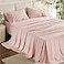 Bedsure King Size Sheets Set Cooling Sheets for Hot Sleepers Rayon Derived from Bamboo PureWoven Breathable Soft Deep Pocket Up to 16 Inches Hotel Luxury Silky Bedding Pink