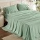 Bedsure Queen Sheet Set Rayon Derived from Bamboo Cooling Sheets PureWoven Breathable Soft Deep Pocket Up to 16 Inches Hotel Luxury Silky Bedding for Hot Sleepers Sage Green