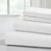 Modern Threads Soft Microfiber Solid Sheets Luxurious Microfiber Bed Sheets Includes Flat Sheet Fitted Sheet with Deep Pockets Pillowcases White Queen