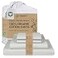 Threadmill 100 Organic Cotton Sheets Queen 4 Piece Light Grey Certified by GOTS Soft and Cooling Bedsheet Set with Reusable Bag Snug Fit with 16 Deep Pocket Ultra Light