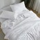 DOZ by DOZ Sheet Set 100 Viscose derived from Bamboo Organically Grown Buttery Soft Cooling Sheets High GSM Deep Pockets 3 Piece 1 Pillowcase 1 Fitted Sheet 1 Top Sheet Snow Twin