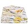 JSD 6 Piece Yellow Floral Print Sheet Set King Size Soft Botanical Microfiber Sheets and Pillowcases Deep Pocket