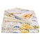 JSD 6 Piece Yellow Floral Print Sheet Set King Size Soft Botanical Microfiber Sheets and Pillowcases Deep Pocket