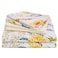 JSD 6 Piece Yellow Floral Print Sheet Set King Size Soft Botanical Microfiber Sheets and Pillowcases Deep Pocket