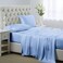 Lanest Housing Silk Satin Sheets Queen Size Satin Bed Sheet Set with Deep Pockets Cooling Soft and Hypoallergenic Satin Sheets Queen Light Blue