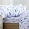 Market &amp; Market Place 100 Turkish Cotton Flannel Sheet Set 4 Piece Deep Pocket Novelty Cozy Winter Bed Sheets Double Brushed for Extra Softness Comfort Alpine Collection Full Blue Forest