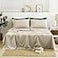 TUMEI 100 Linen Sheets California King 4Pcs French Linen Sheets Set Cal King Soft Durable 16 Deep Pocket 1 Fitted Sheet 1 Flat Sheet 2 Pillowcases Natural Linen California King Size