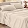 Bare Home Organic Cotton Flannel Sheet Set King Size 100 Cotton Double Brushed for Extra Softness Comfort Warm Cozy and Durable Breathable Bed Sheets King Sand