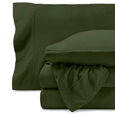 Bare Home Super Soft Fleece Sheet Set Full Size Extra Plush Polar Fleece NoPilling Bed Sheets All Season Cozy Warmth Full Cypress