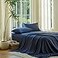 DOZ by DOZ Sheet Set 100 Viscose derived from Bamboo Organically Grown Buttery Soft Cooling Sheets High GSM Deep Pockets 3 Piece 2 Pillowcases 1 Fitted Sheet Sapphire Queen