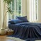 DOZ by DOZ Sheet Set 100 Viscose derived from Bamboo Organically Grown Buttery Soft Cooling Sheets High GSM Deep Pockets 3 Piece 2 Pillowcases 1 Fitted Sheet Sapphire Queen