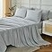 ILAVANDE Queen Sheets Set 6 PieceHotel Luxury Super Soft 1800 Series Microfiber Queen Bed Sheets SetWrinkle Free Breathable14 Deep Pocket Sheets for Queen Size BedQueenLight Grey