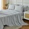 ILAVANDE Queen Sheets Set 6 PieceHotel Luxury Super Soft 1800 Series Microfiber Queen Bed Sheets SetWrinkle Free Breathable14 Deep Pocket Sheets for Queen Size BedQueenLight Grey