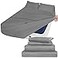 Moonsea Air Mattress King Size Sheets Set Extra Deep Pocket King Sheet Set 4 Piece King Bedding Set Fade Resistant Fits 16in to 24in Pillow Top Air Bed Mattress Grey