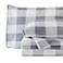 NY Loft Ultra Soft Micro Fleece Sheets Set with Extra Deep Pockets Extra Soft Velvet Fleece Sheet Set Super Plush Polar Fleece Velvet Plush Cozy Warmth Queen Plaid GreyWhite