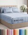 CGK Unlimited Extra Deep Queen Sheet Set 6 Piece Breathable and Cooling Sheets Hotel Luxury Bedding for Women Men Kids Teens Easy Secure Fit Soft and Wrinkle Free with Extra Deep Pockets Blue Stripes