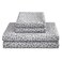 Mooreeke Leopard Cheetah Printed Queen Bed Sheets Soft Microfiber Bedding Sheets Pillowcases Deep Pocket NonSlip Fitted Queen Sheet Silver Grey Animal Pattern Bedsheets