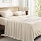 Andency King Size Sheets Set 100 Viscose Derived from Bamboo Cooling Summer King Sheets Deep Pocket Up to 16 Silky Soft Bed Sheets Hotel Breathable Bedding Sheets Pillowcases Beige