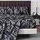 HYPREST Black Sheets QueenDeep Pocket Sheets 1800 Thread Count Pattrn Bed Sheets Soft Breathable Cute Printed Boho Farmhouse Bed Sheets OekoTex Certificated Up to 18 Inch