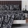HYPREST Black Sheets QueenDeep Pocket Sheets 1800 Thread Count Pattrn Bed Sheets Soft Breathable Cute Printed Boho Farmhouse Bed Sheets OekoTex Certificated Up to 18 Inch