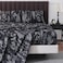 HYPREST Black Sheets QueenDeep Pocket Sheets 1800 Thread Count Pattrn Bed Sheets Soft Breathable Cute Printed Boho Farmhouse Bed Sheets OekoTex Certificated Up to 18 Inch
