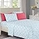 Elegant Comfort Luxury Soft Bed Sheets Holiday Pattern 1500 Premium Hotel Quality Microfiber Softness Wrinkle and Fade Resistant 6Piece Bedding Set Queen Silver Snowman