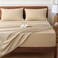 HYPREST Deep Pocket King Sheets Beige100 Cotton Sheet Sets Fits 1824 in Deep Mattress Hotel Crisp Soft Cooling Sheet Sets for King Bed Deep Pocket