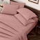 Horbaunal Dusty Pink Queen Size Sheet Set 6 Piece Luxury 1800 Thread Count Bedding Sheets Pillowcases 16 Inch Deep Pocket Microfiber Bedding Set Soft Wrinkle Bed Sheets