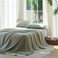DOZ by DOZ Sheet Set 100 Viscose derived from Bamboo Organically Grown Buttery Soft Cooling Sheets High GSM Deep Pockets 3 Piece 2 Pillowcases 1 Fitted Sheet Sage Queen
