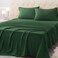 Homilay Twin Size Bed Sheet Set 3 Piece Soft Microfiber Sheets with Deep Pockets Cooling Technology and WrinkleFree Pillowcase HotelQuality Durable Bedding Eden Green