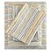 Mooreeke Striped Full Bed Sheets Deep Pocket 4 Piece Full Sheet Set Soft Microfiber Blue Yellow Pinstripe Bedding Sheets Pillowcases