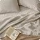 Bedsure Linen Sheets Queen Size Cotton Linen Blend Bed Sheets Anti Pilling UltraSoft Breathable 16 Inches Deep Pocket PureWoven Natural Texture Improves with Use 4 Pieces Queen