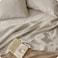 Bedsure Linen Sheets Queen Size Cotton Linen Blend Bed Sheets Anti Pilling UltraSoft Breathable 16 Inches Deep Pocket PureWoven Natural Texture Improves with Use 4 Pieces Queen