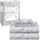 RUVANTI 100 Cotton Organic Percale Sheets King Size Crisp Cooling Bed Sheets for Hot Sleepers Deep Pocket 15 Soft Peach Finish Breathable Durable HotelStyle 4 Pcs Heather