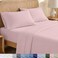 California Design Den Queen Sheet Set Soft 100 Organic Bed Sheets with Deep Pockets Crisp Percale Breathable and Durable Bedding Set Pink Chalky Tone