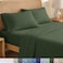 California Design Den Bedsheets King Size Bed Set Soft 100 100 Organic Cotton Sheets with Deep Pockets Crisp Percale Breathable and Durable Bedding Set Olive Green