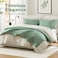 Comfort Spaces Kienna Quilt Set Double Sided Stitching Design Summer Blanket Lightweight Soft All Season Bedding Layer Matching Sham Sage Green Coverlet King 104x90 3 Piece