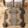 Dintszyayue Brown Quilt Set King Size Boho Aztec Texture Bedspread Coverlet Set 3 Piece Soft Lightweight Bedding Set Geometric Bohemian Bedspread with 2 PillowcasesDark Brown90x103