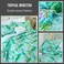 EVENHUG Cotton Quilt Set Queen Floral Reversible Bedspread Set Soft Brushed Bed Cover Lightweight Floral Quilted Bedding Set 1 Quilt with 2 Pillow Shams Leaf King