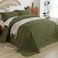 EVENHUG Oversized King Quilt California King Size Lightweight Bedding Set Reversible Bedspread Coverlets for All Seasons 3 Piece Olive Green 120x120