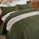EVENHUG Oversized King Quilt California King Size Lightweight Bedding Set Reversible Bedspread Coverlets for All Seasons 3 Piece Olive Green 120x120