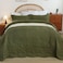 EVENHUG Oversized King Quilt California King Size Lightweight Bedding Set Reversible Bedspread Coverlets for All Seasons 3 Piece Olive Green 120x120