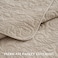EVERGRACEHOME EVERGRACE 100 Cotton Paisley Quilt Set King Size 3 Piece Set Prewashed Lightweight Bedspread with 2 Shams Soft Breathable MatelasseStyle Quilted Coverlet Flax Beige