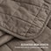 EVERGRACEHOME 100 Cotton Box Stitch Quilt Bedding Set Queen Size 3 Pieces GarmentWashed Lightweight Soft Cozy Coverlet Quilted Bedspread Sets with 2 Shams for All Season Mocha Brown