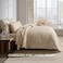 EVERGRACEHOME Cotton Sateen Quilt Set King Size PreWashed Cotton Channel Stitch Coverlet Bedspread 3 Pieces Lightweight Soft Bedding Sets for All Season with 2 Pillow Shams Light Sand