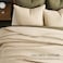EVERGRACEHOME Cotton Sateen Quilt Set King Size PreWashed Cotton Channel Stitch Coverlet Bedspread 3 Pieces Lightweight Soft Bedding Sets for All Season with 2 Pillow Shams Light Sand